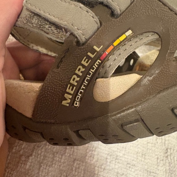 MERRELL Continuum Sandal Women 8 Tan Leather Vibram Waterproof Slingback Hiking - Picture 11 of 11